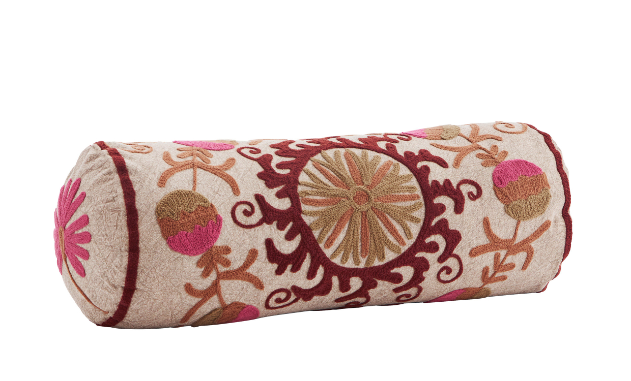 SUZANI Kudde 20x50 Rosa