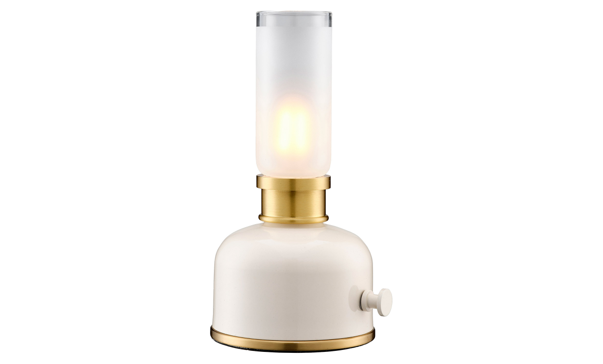 FRIDA Bordslampa Laddbar Beige