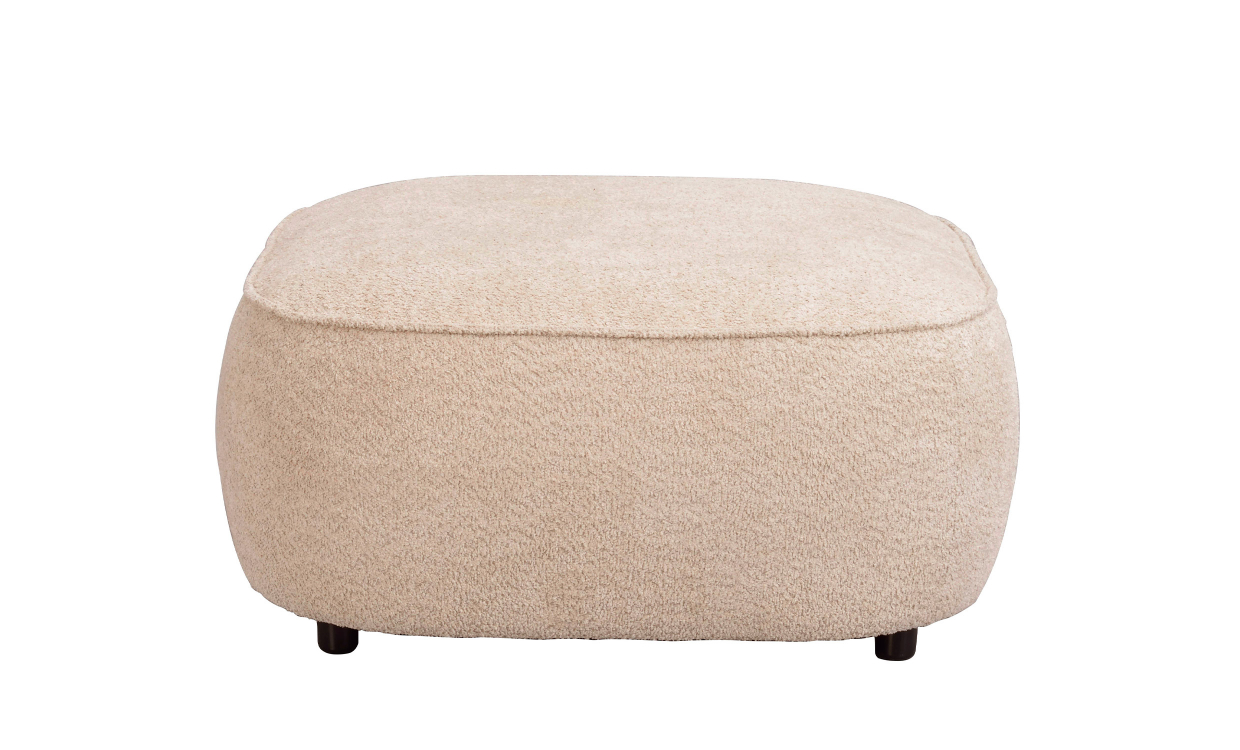 Rowico Home NORRIS Fotpall Ljusbeige