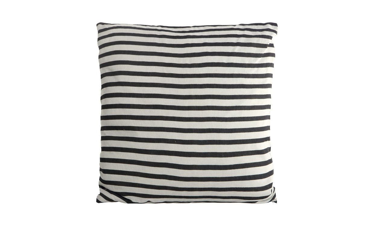 House Doctor STRIPE Kuddfodral 50×50 Svart/Grå