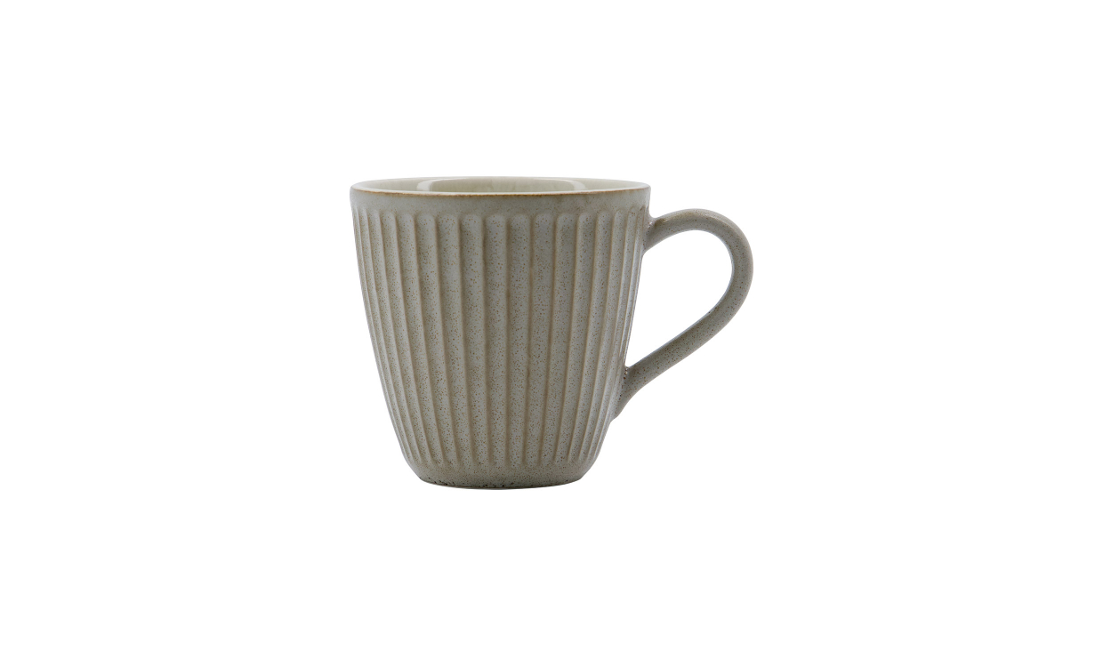 PLEAT Mugg 9cm Grå/Brun