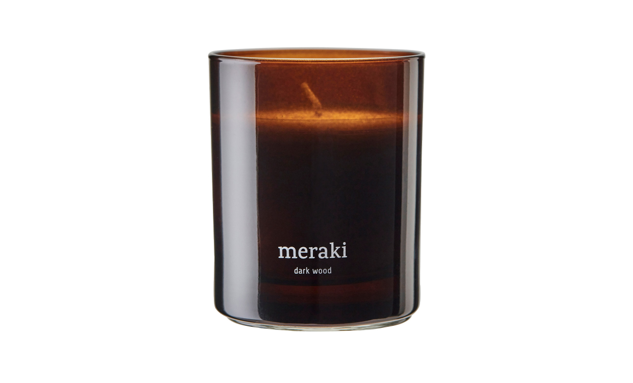 Meraki Doftljus 28h Dark Wood