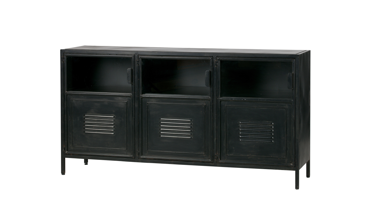 WOOOD RONJA Sideboard Metall Svart