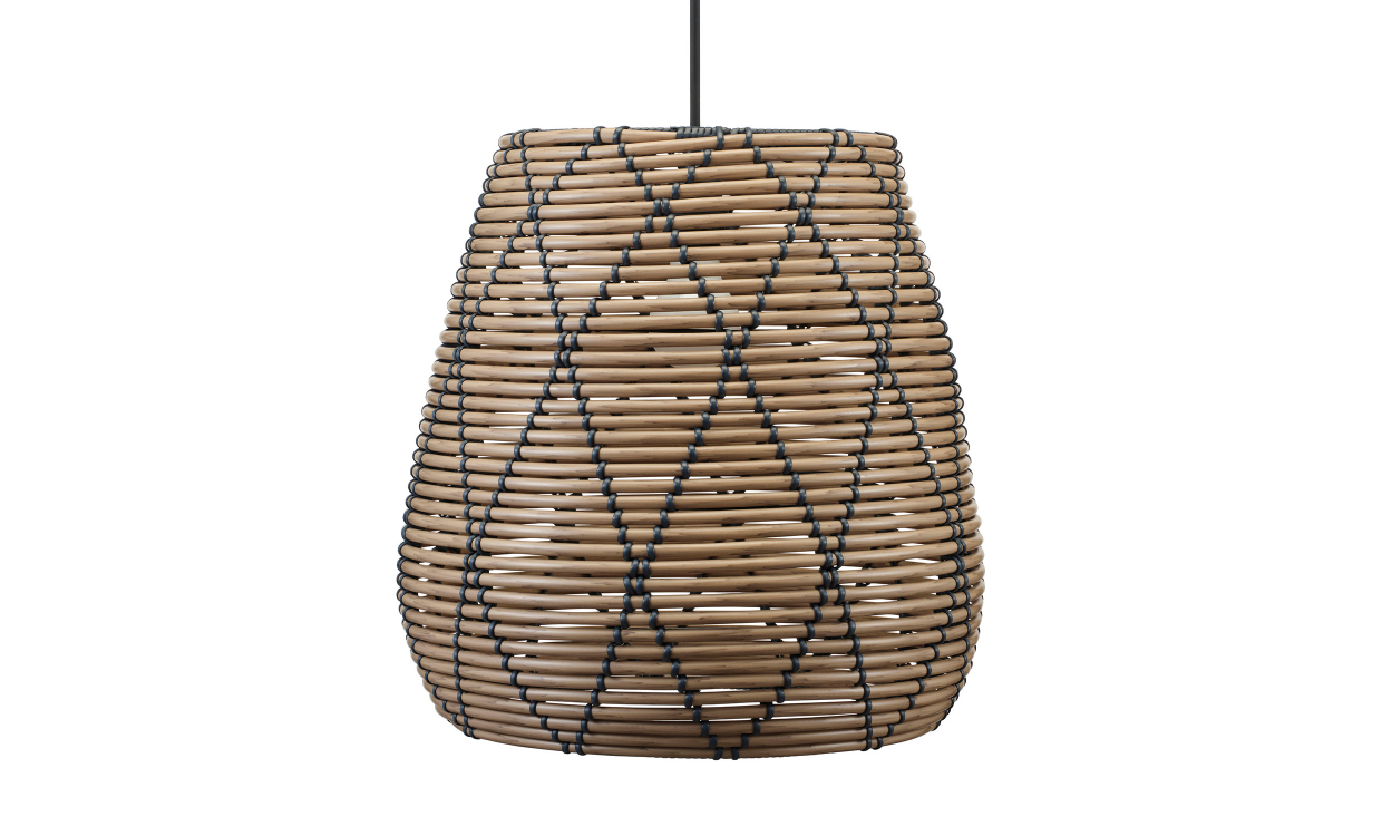 PR Home LOLLO Taklampa 38cm Natur/Svart