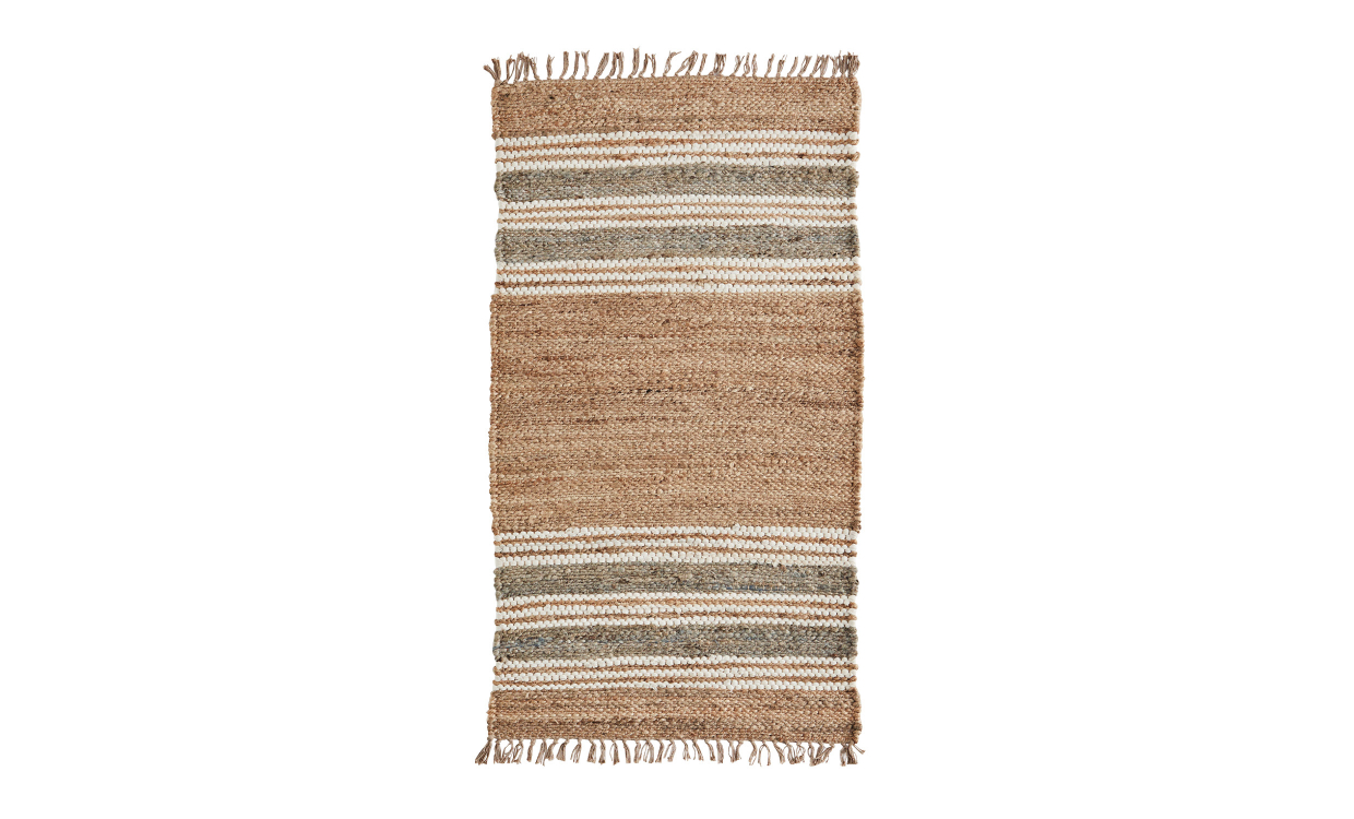 Madam Stoltz STRIPE Jutematta 70×140 Natur