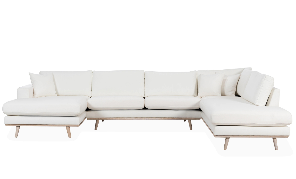 STOCKHOLM PREMIUM U-Soffa Höger Offwhite