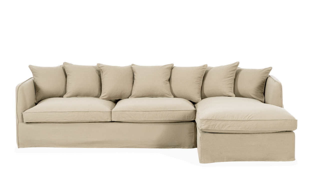 STEDFORD Bäddsoffa Divan Höger Khaki