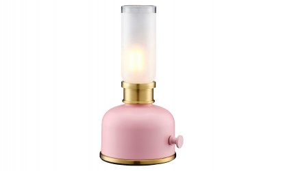 FRIDA Bordslampa Laddbar Rosa