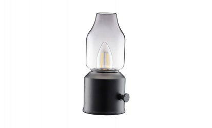 LYSTRA Lampa Laddbar Smoky