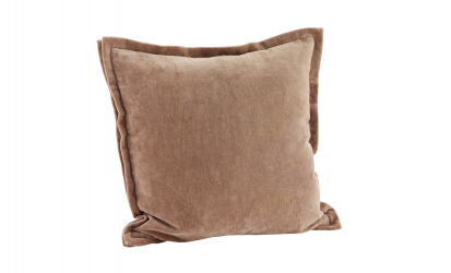 VELVET Kuddfodral 45x45 Light Brown