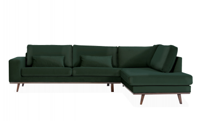 STOCKHOLM L-soffa Hger Velvet Edition Grn