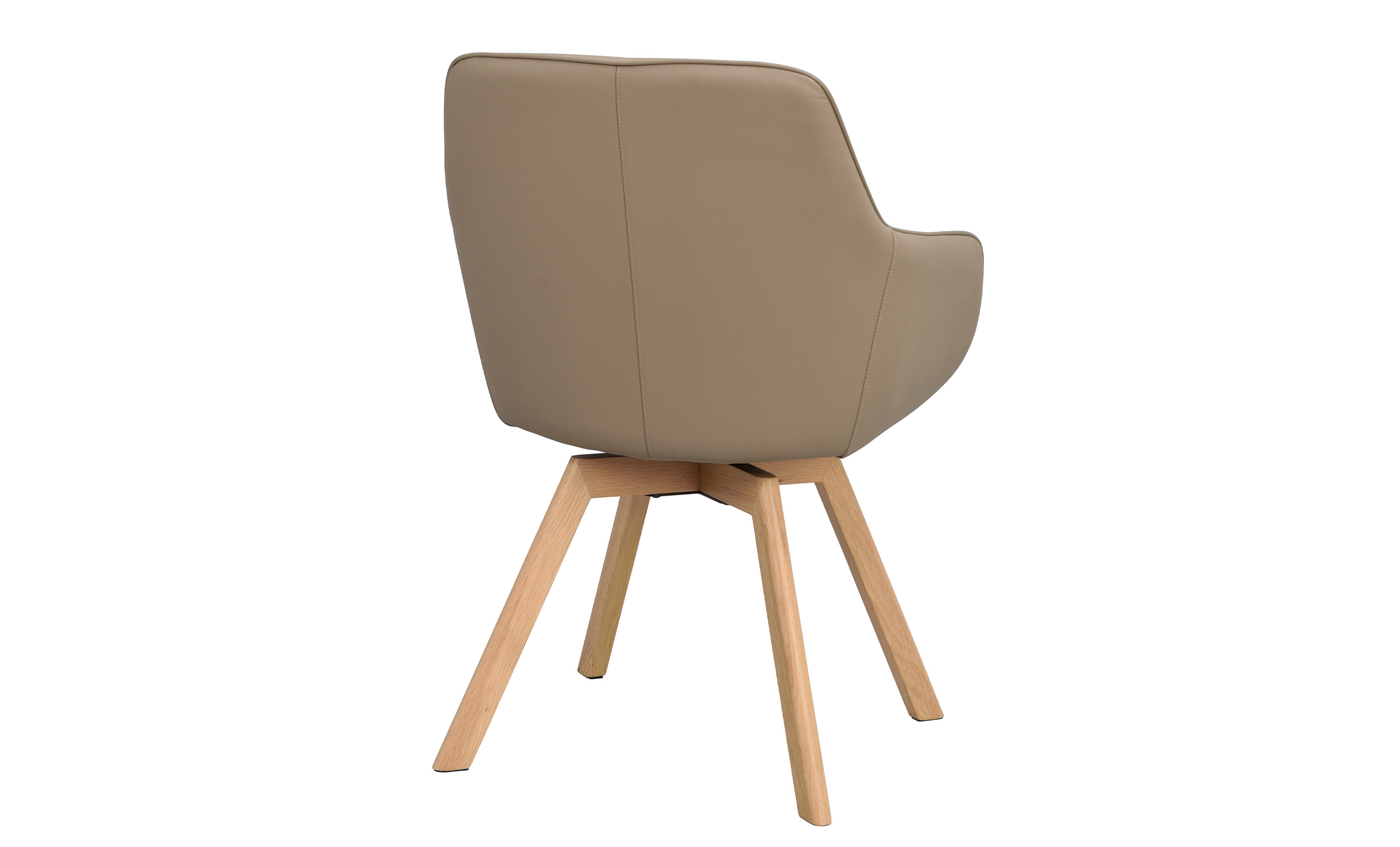 ALISON Karmstol Snurr beige/Ek