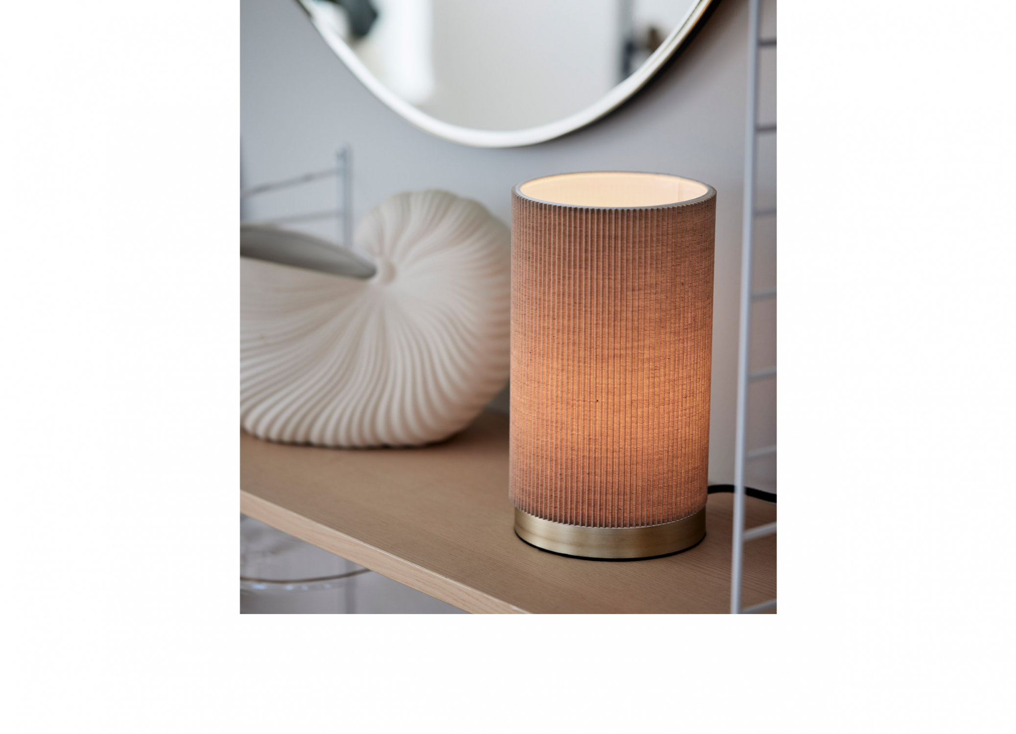 DORA Bordslampa 25cm Beige