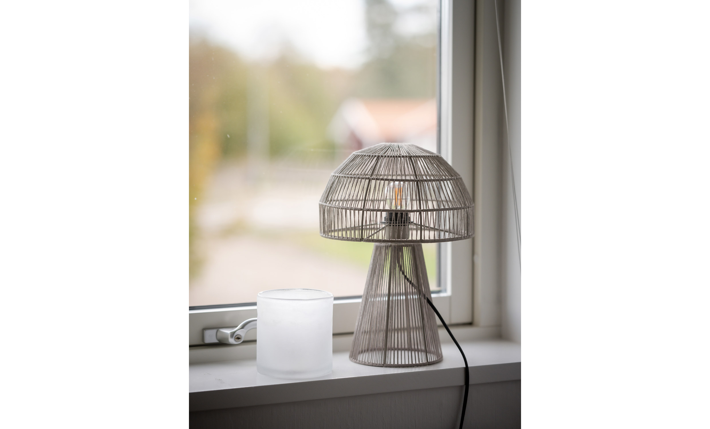 PORCINI Bordslampa 37cm Beige