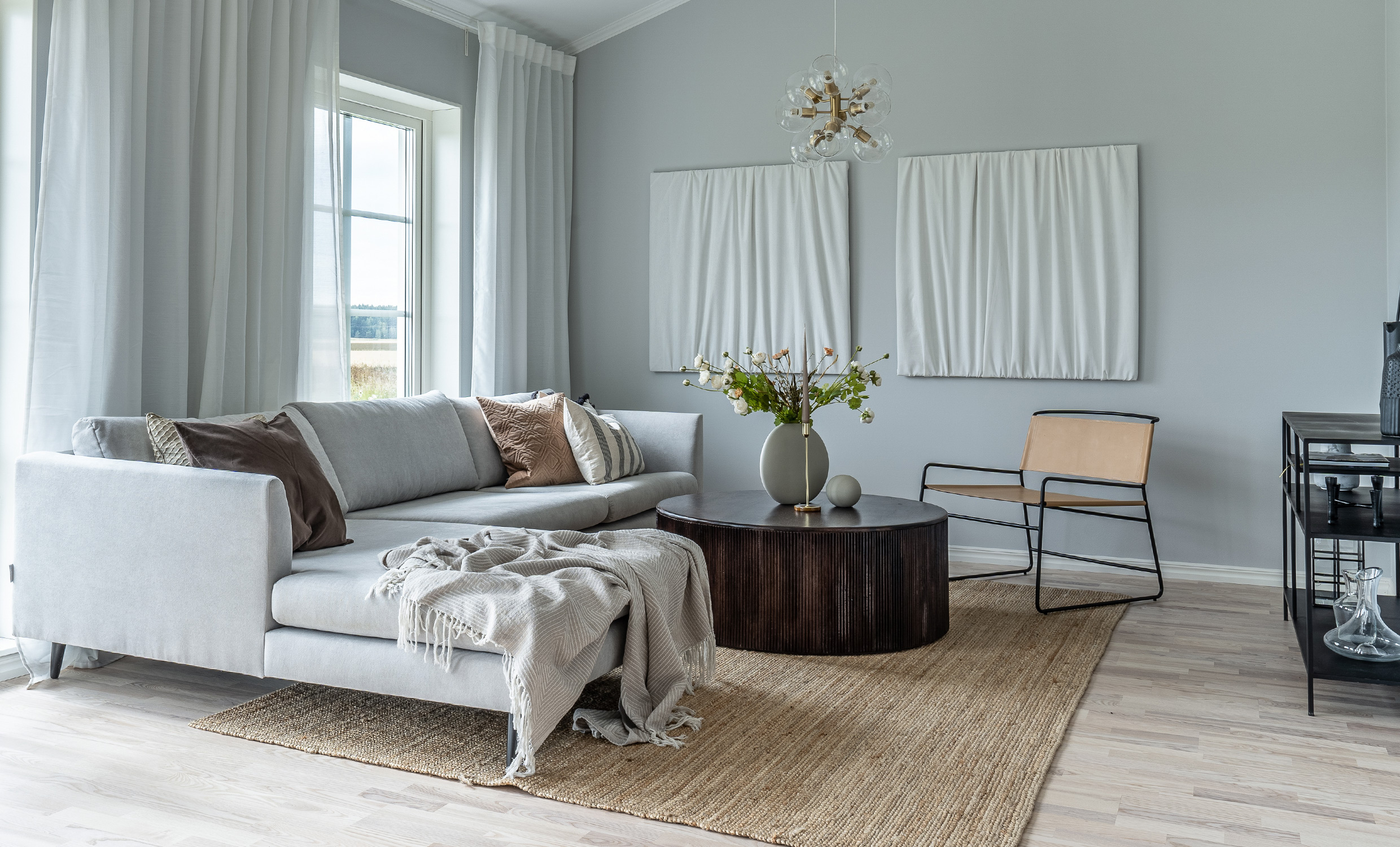 DJURSHOLM Divansoffa Vnster Beige