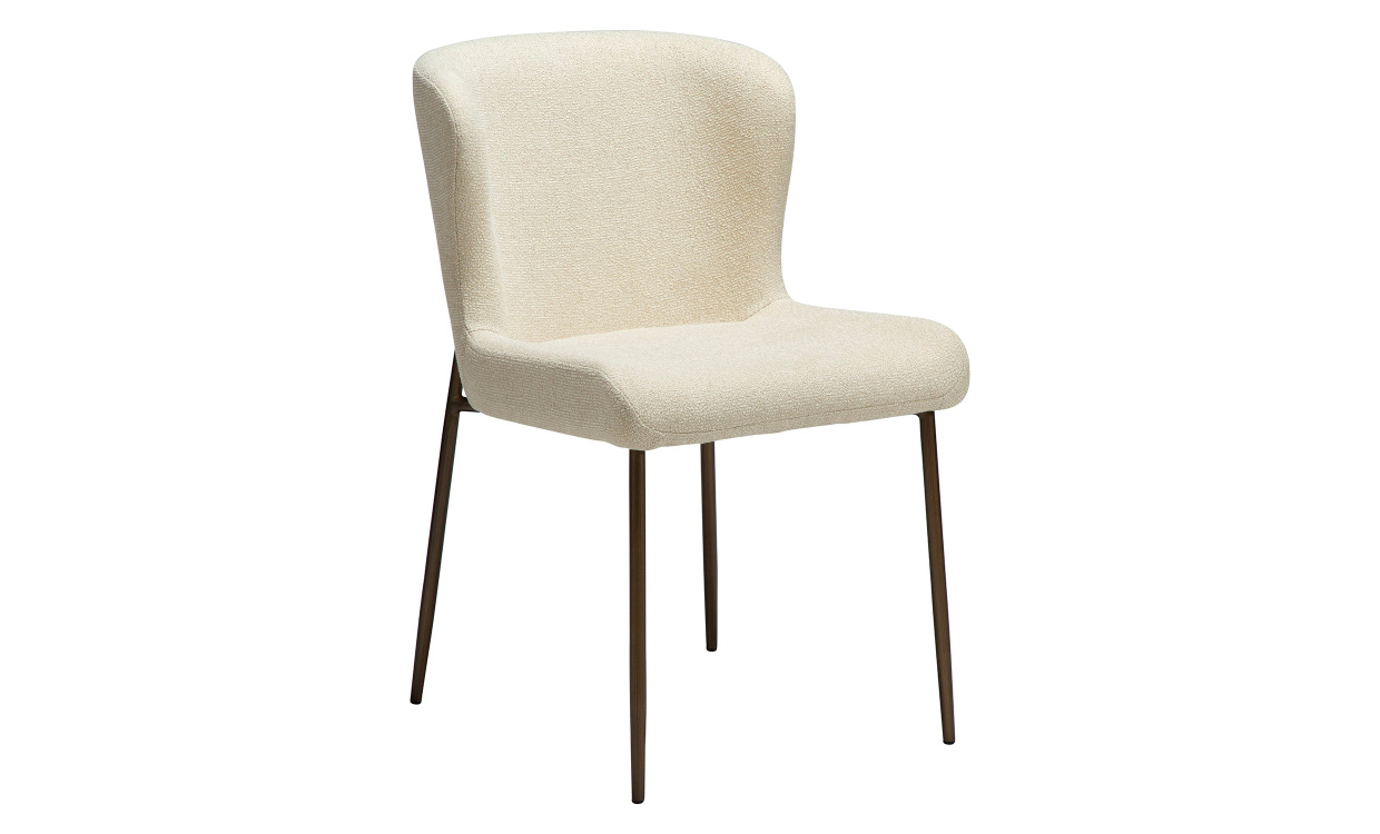 GLAM Stol Beige/Antik mssing i gruppen Matplats / Sittmbler / Stolar hos SoffaDirekt.se (100206127)