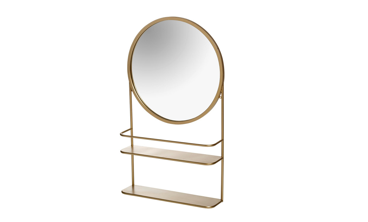 MARLOW MARLOWE Spegel Guld i gruppen Dekoration / Speglar / Runda speglar hos SoffaDirekt.se (102659)