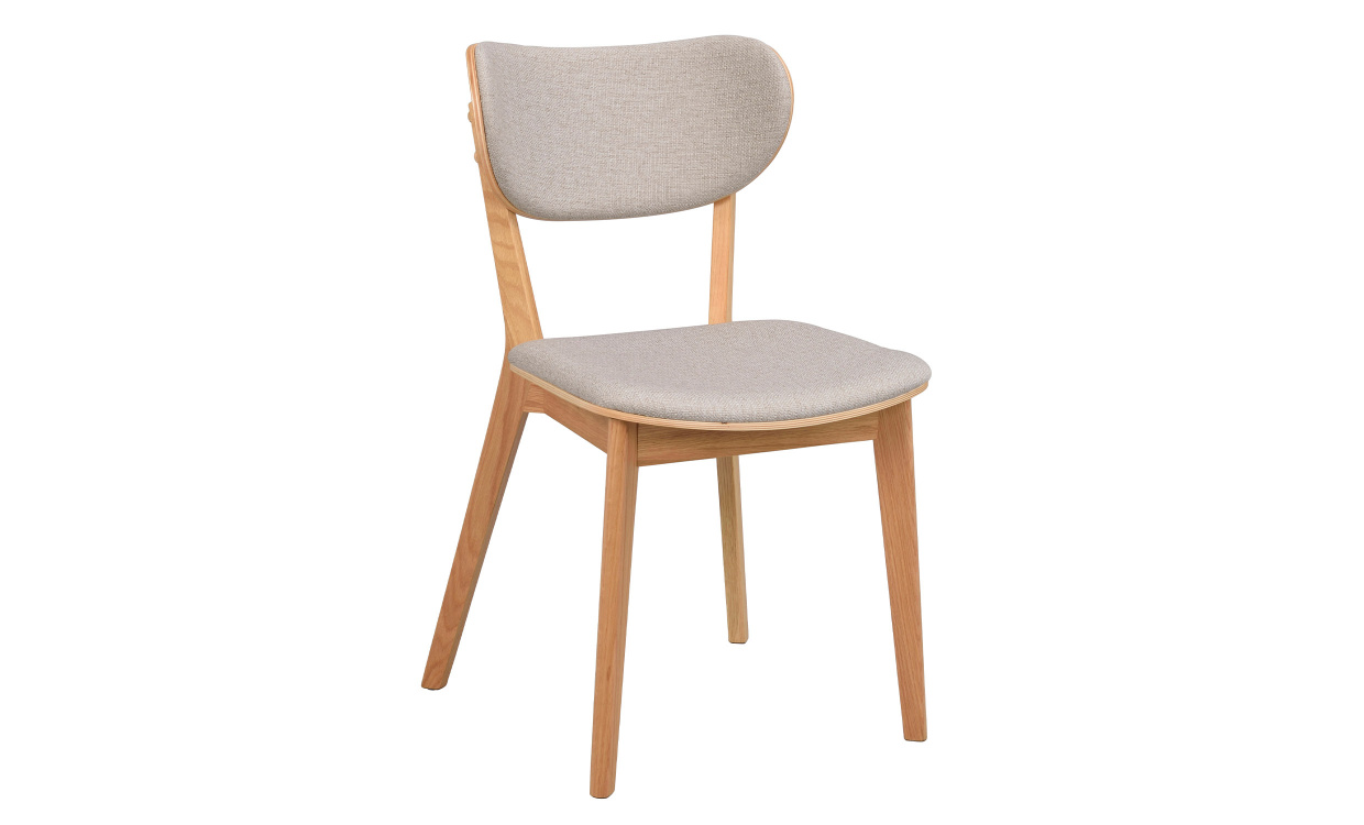 KATO Stol Beige/Ek i gruppen Matplats / Sittmbler / Stolar hos SoffaDirekt.se (113042)