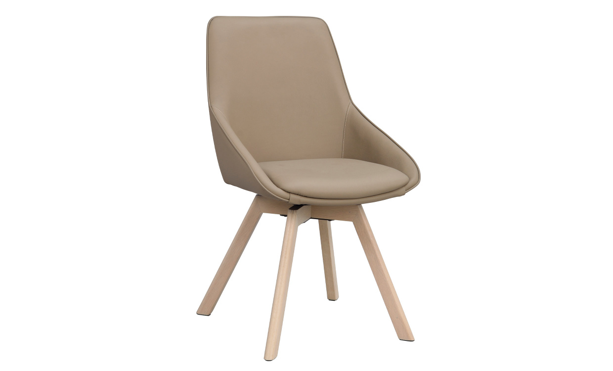 ALISON Snurrstol Beige/Vitpigmenterad i gruppen Matplats / Sittmbler / Stolar hos SoffaDirekt.se (118135)