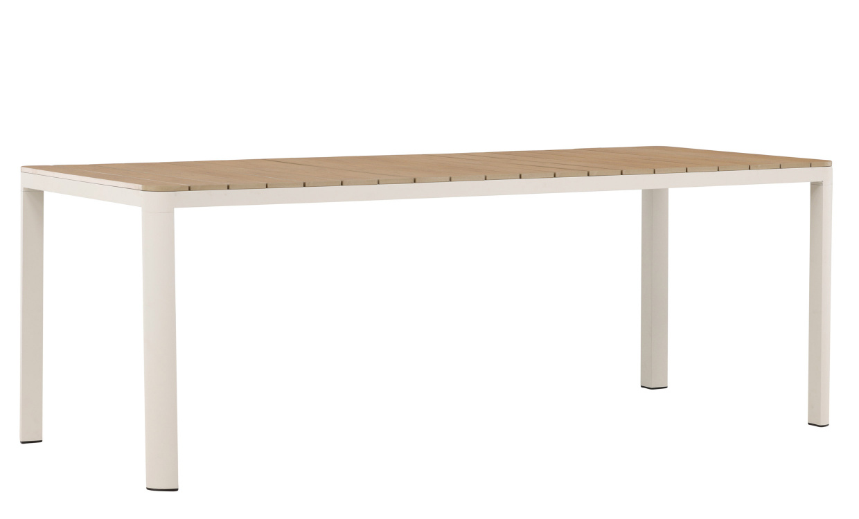 FOLKE Matbord 210 Beige i gruppen Utembler / Trdgrdsbord / Matbord hos SoffaDirekt.se (2141-222)