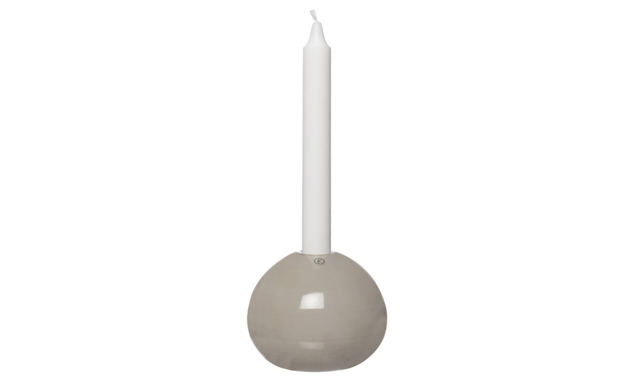 Ljusstake Glas D11 Beige i gruppen Dekoration / Ljusstakar och Lyktor hos SoffaDirekt.se (364387)