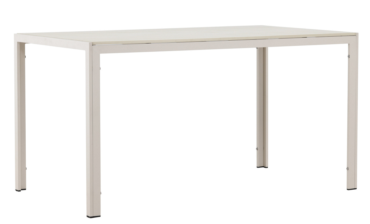 ELLIS Matbord 140 Beige i gruppen Utembler / Trdgrdsbord / Matbord hos SoffaDirekt.se (9809-222)