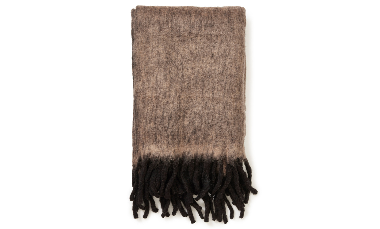 MELANGE Mohair Pld Brun i gruppen Mattor & Textil / Pldar hos SoffaDirekt.se (N892488-72)