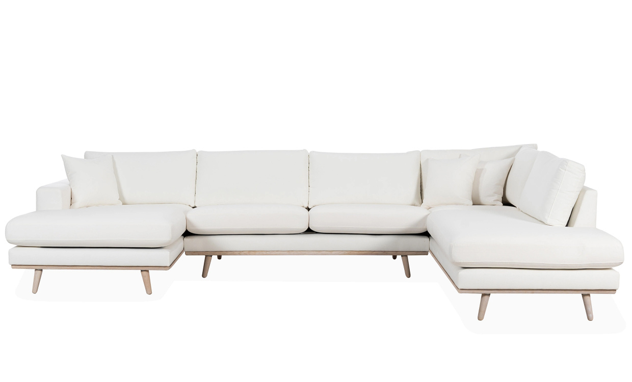 STOCKHOLM PREMIUM U-Soffa Hger Offwhite i gruppen Vardagsrum / Soffor / U-Soffor hos SoffaDirekt.se (STD3A-BAOW)