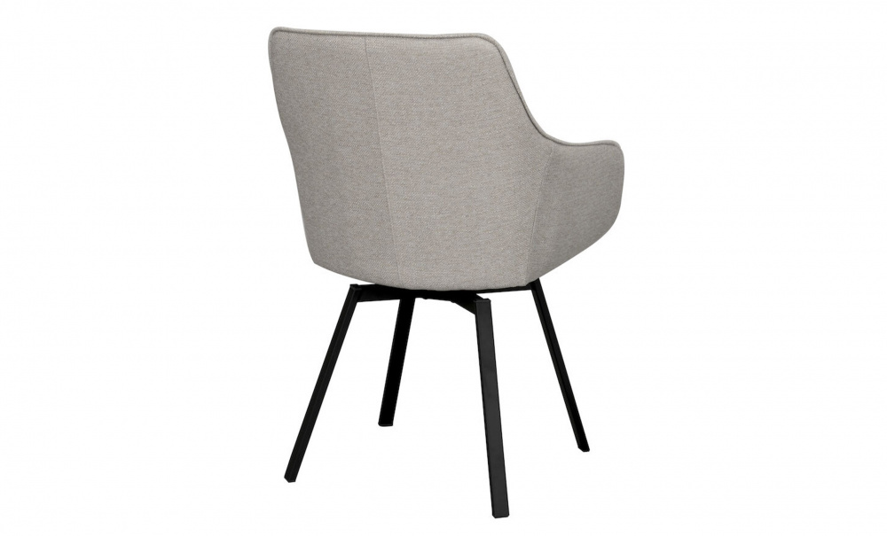 ALISON Karmstol Snurr Beige/Svart i gruppen Matplats / Sittmbler / Stolar hos SoffaDirekt.se (118083)