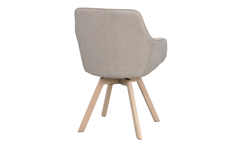 ALISON Karmstol Snurr Beige i gruppen Matplats / Sittmbler / Stolar hos SoffaDirekt.se (118085)