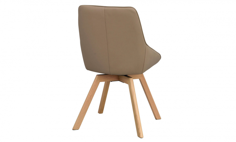 ALISON Snurrstol beige/Ek i gruppen Matplats / Sittmbler / Stolar hos SoffaDirekt.se (118134)