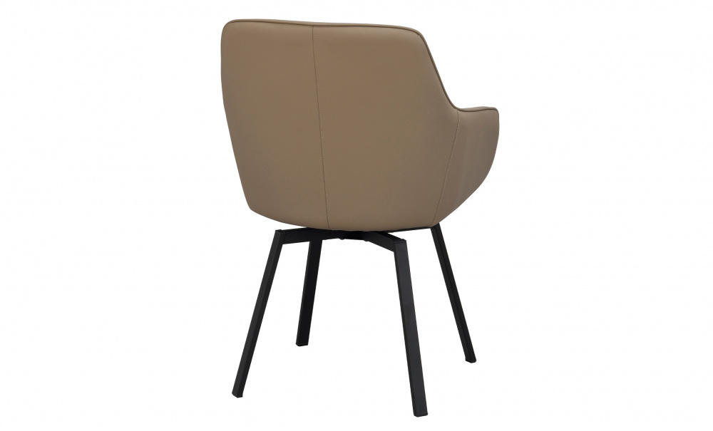 ALISON Karmstol Snurr Beige/Svart i gruppen Matplats / Sittmbler / Stolar hos SoffaDirekt.se (118147)