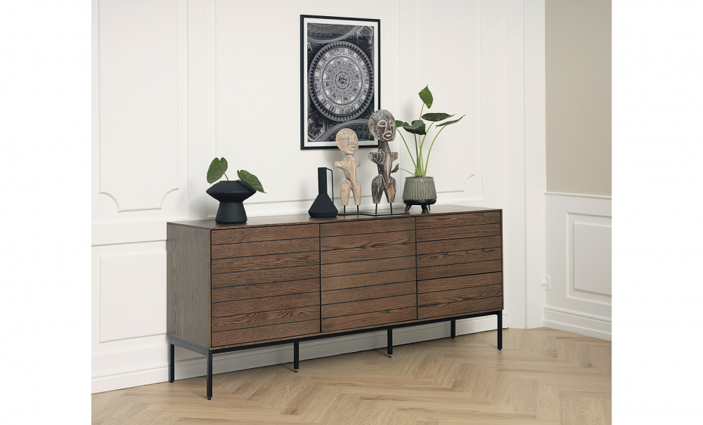 DICE Sidobord Mrkbrun i gruppen Vardagsrum / Frvaringsmbler / Sideboards hos SoffaDirekt.se (46602930)