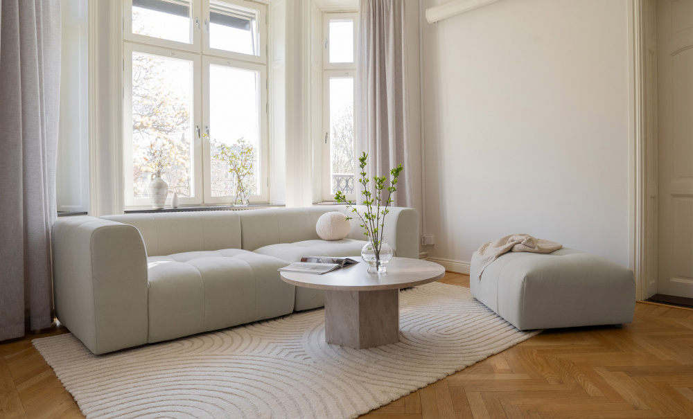 CLOUD 3-sitssoffa Beige i gruppen Vardagsrum / Soffor / 3-sits soffor hos SoffaDirekt.se (CL-3S-BE)