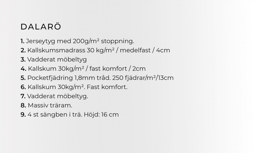 DALAR 120 Sngpaket Mrk Sand i gruppen Sovrum / Sngar / Sngar 120 hos SoffaDirekt.se (DAL-MOR120PKT-SA)