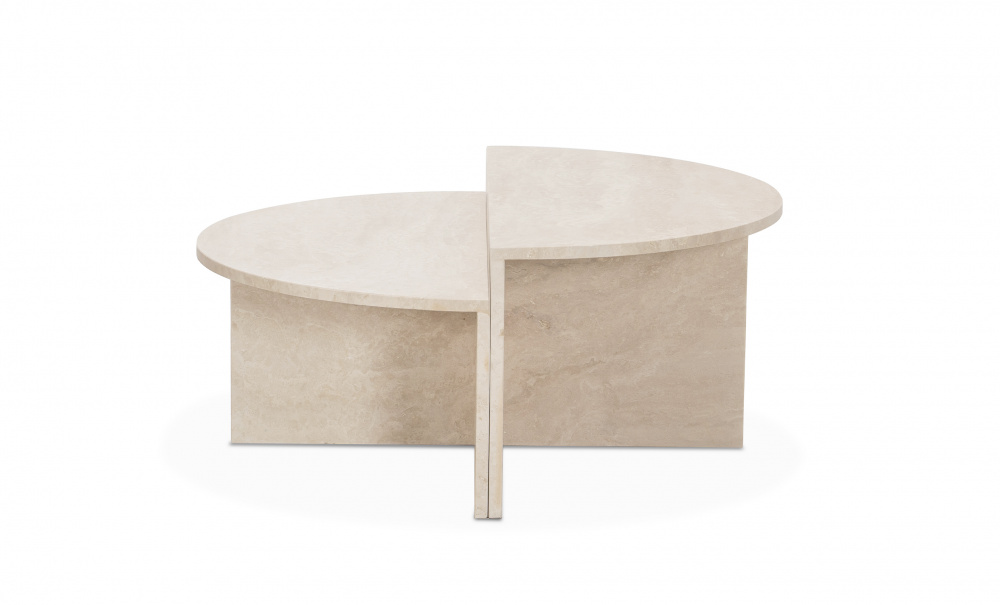 VERA Soffbord D95 Beige i gruppen Vardagsrum / Soffbord / Marmorbord hos SoffaDirekt.se (H000024494)