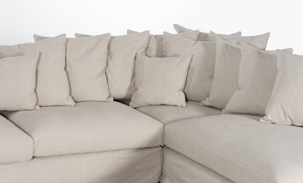 MONACO PREMIUM U-Soffa Vnster Beige i gruppen Vardagsrum / Soffor / U-Soffor hos SoffaDirekt.se (MOA3DBE)