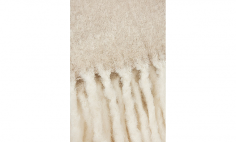 HERRINGBONE Mohair Pld Beige i gruppen Mattor & Textil / Pldar hos SoffaDirekt.se (N862405-12)