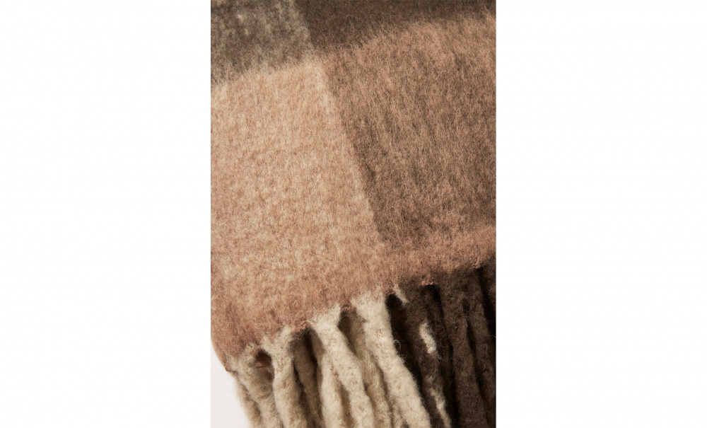 CHECK Mohair Pld Mrkbrun i gruppen Mattor & Textil / Pldar hos SoffaDirekt.se (N892492-73)