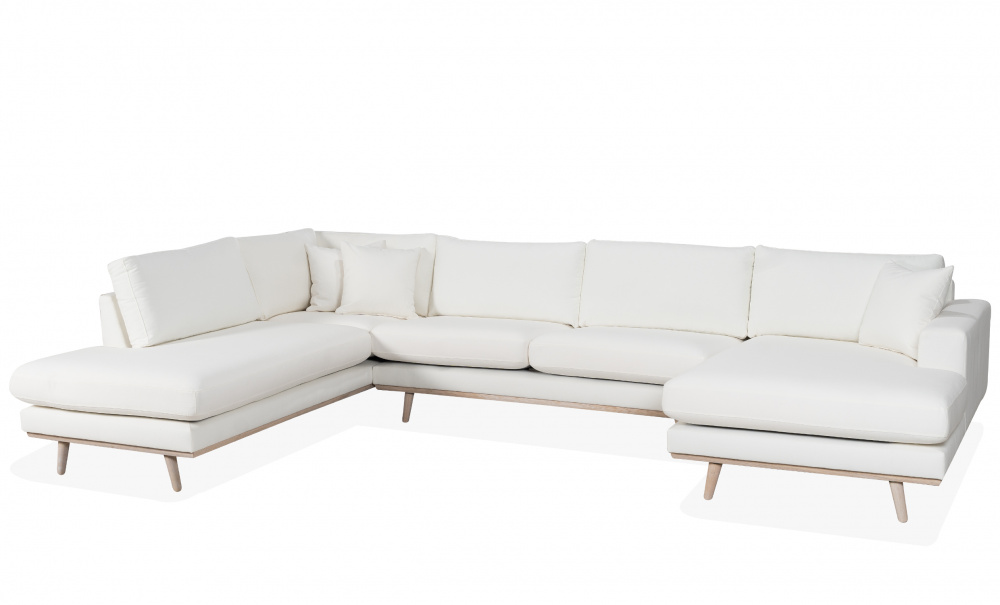 STOCKHOLM PREMIUM U-Soffa Vnster Beige i gruppen Vardagsrum / Soffor / U-Soffor hos SoffaDirekt.se (STA3D-BABE)