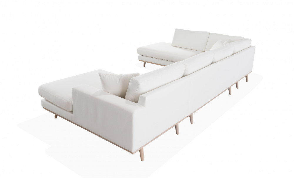 STOCKHOLM PREMIUM U-Soffa Vnster Beige i gruppen Vardagsrum / Soffor / U-Soffor hos SoffaDirekt.se (STA3D-BABE)