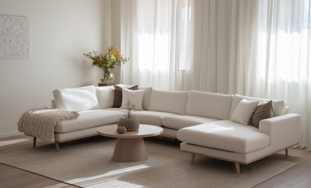 STOCKHOLM PREMIUM U-Soffa Vnster Offwhite i gruppen Vardagsrum / Soffor / U-Soffor hos SoffaDirekt.se (STA3D-BAOW)